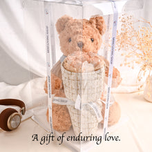 画像をギャラリービューアに読み込む, バレンタインデーの贈り物 - バラを抱きしめるクマ🐻🌹