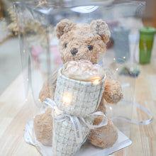 画像をギャラリービューアに読み込む, バレンタインデーの贈り物 - バラを抱きしめるクマ🐻🌹