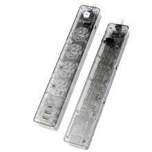 將圖片載入圖庫檢視器 XPower PS4D 7輸出 2 USB + 1 Type-C 4頭拖板 (透明黑)