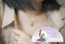 將圖片載入圖庫檢視器 台灣製/Lotin x Disney美人魚鎖骨鍊