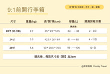 Load image into Gallery viewer, A039【9:1前開行李箱😭前所未有咁好推】