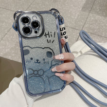 Load image into Gallery viewer, Bear mobile phone case (with string)