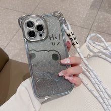 Load image into Gallery viewer, Bear mobile phone case (with string)
