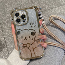 Load image into Gallery viewer, Bear mobile phone case (with string)