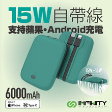 將圖片載入圖庫檢視器 Infinity GaN4 石墨烯 自帶雙線 極致細の充電器6000mAh Mini6PLUS