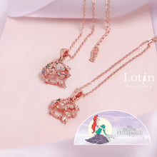 將圖片載入圖庫檢視器 台灣製/Lotin x Disney美人魚鎖骨鍊