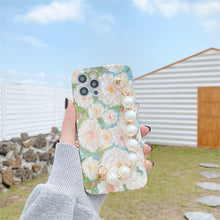 Load image into Gallery viewer, White flower oil painting mobile phone case