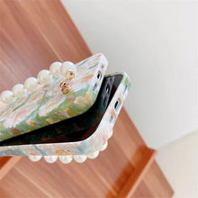 Load image into Gallery viewer, White flower oil painting mobile phone case