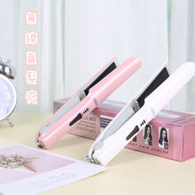 Load image into Gallery viewer, Cordless hair straightener for curly hairstyle