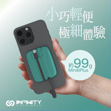 將圖片載入圖庫檢視器 Infinity GaN4 石墨烯 自帶雙線 極致細の充電器6000mAh Mini6PLUS
