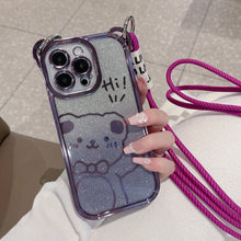 Load image into Gallery viewer, Bear mobile phone case (with string)
