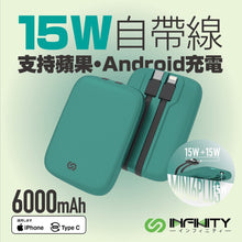 將圖片載入圖庫檢視器 Infinity GaN4 石墨烯 自帶雙線 極致細の充電器6000mAh Mini6PLUS
