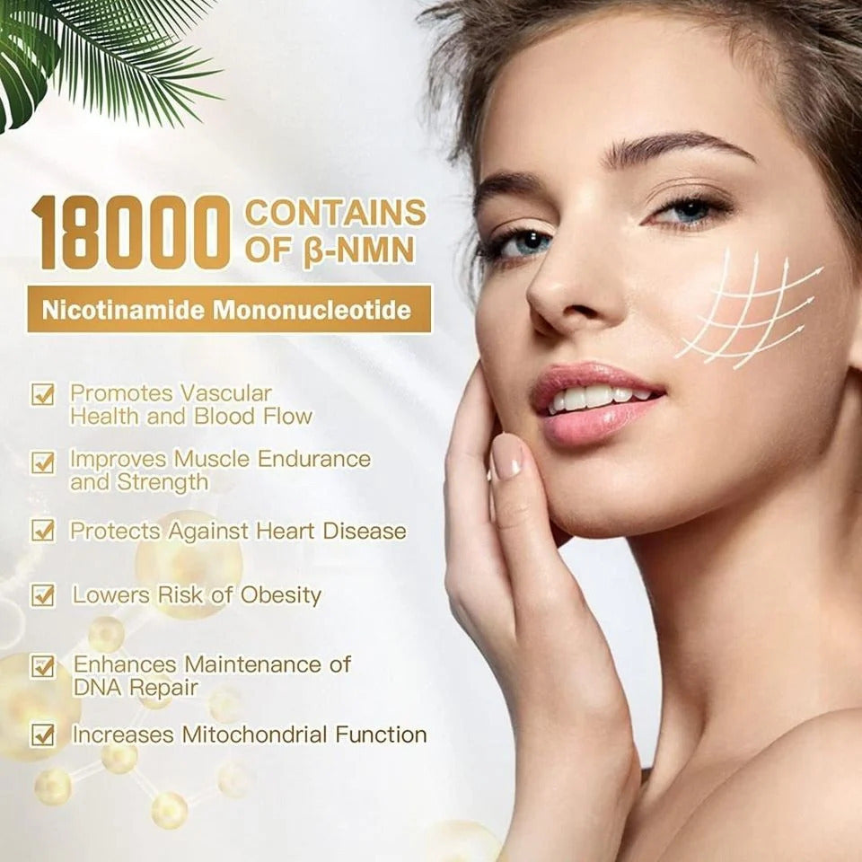 Made in the USA AIDEVI NMN 18000+ PQQ anti-aging supplement 60 capsules